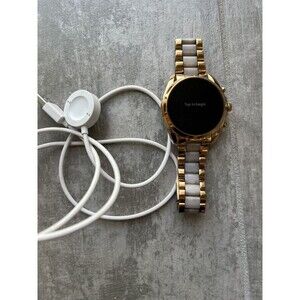 Michael Kors Generation 5 Bradshaw Rose Gold-Tone and Acetate Smartwatch Watch
